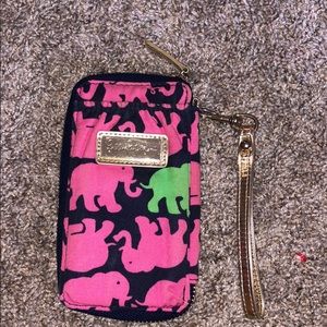 Lilly pulitzer wristlet wallet